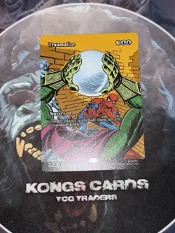 MTG Traumatize 0015 (Borderless) NON FOIL Spider Man MYTHIC - Image 1