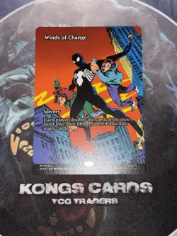 MTG Winds Of Change - 0030 (Borderless) NON FOIL Spider Man MYTHIC - Image 1