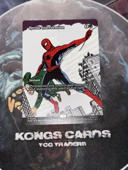 MTG Heroic Intervention 0034 (Borderless) NON FOIL Spider Man MYTHIC - Image 1