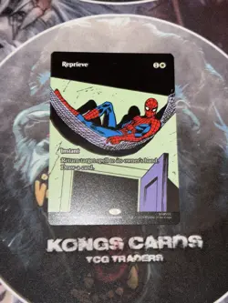 MTG Reprieve 0005 (Borderless) NON FOIL Spider Man MYTHIC - Image 1