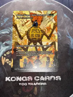 MTG Master Weaver, Web Protector 0032 (Borderless) NON FOIL Spider Man MYTHIC - Image 1
