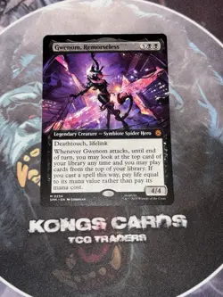 MTG Spider-Man Gwenom Remorseless 0256 Extended Art Mythic NON FOIL - Image 1