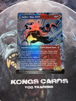 MTG Spider-Man 2099 0216 Borderless Rare FOIL NM - Image 1