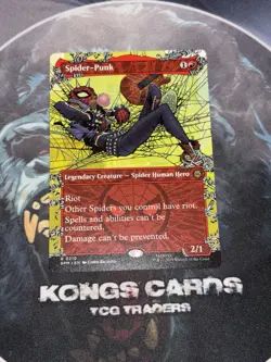 Spider-Punk 0210 (Borderless) (NON FOIL) Spiderman MTG - Image 1