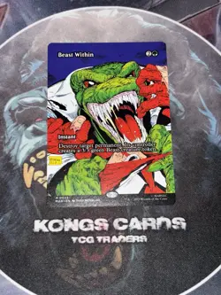 MTG Beast Within 0033 (Borderless) NON FOIL Spider Man MYTHIC - Image 1