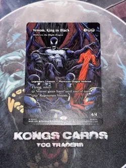 MTG Venom King In Black 0022 NON FOIL Borderless Mythic - Image 1