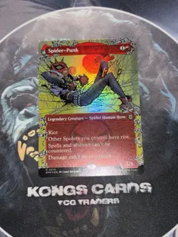 MTG Spider-Punk 0210 FOIL Borderless Rare - Image 1
