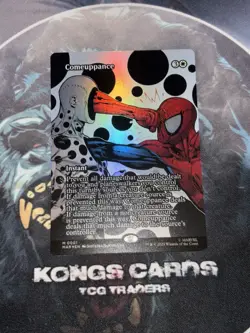 MTG Comeuppance 0001 (Borderless) FOIL Spider Man MYTHIC - Image 1
