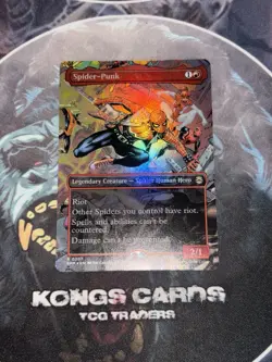 MTG Spider-Punk 0207 FOIL Borderless Rare - Image 1