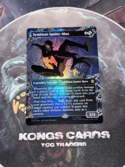 MTG Symbiote Spider-Man 0217 FOIL Borderless Rare - Image 1