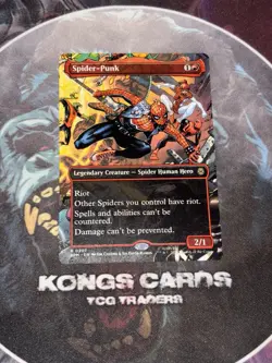 MTG Spider-Punk 0207 NON FOIL Borderless Rare - Image 1