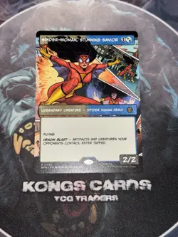 MTG Spider-Woman, Stunning Savior 0230 NON FOIL Borderless Rare - Image 1