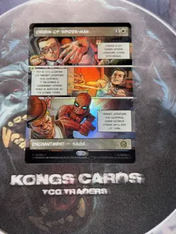 MTG Origin Of Spider-Man 0218 FOIL Borderless Rare - Image 1