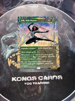 MTG Silk, Web Weaver 0215 NON FOIL Borderless Rare - Image 1