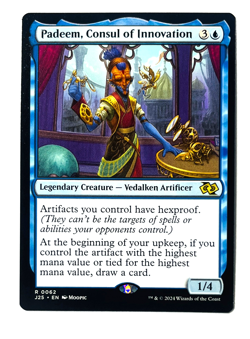 Padeem, Consul of Innovation (Anime) #62 NM Foundations Jumpstart J25 Magic MTG - Image 1