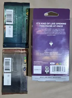 MTG Double Masters 3 Pack Draft Pack Booster Box Set Factory Sealed + 2 vintage 195166196435 - Image 2