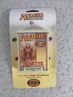 Magic The Gathering Starter Level Blinding Fury Deck Sealed On Cardstock 1999 - Image 1