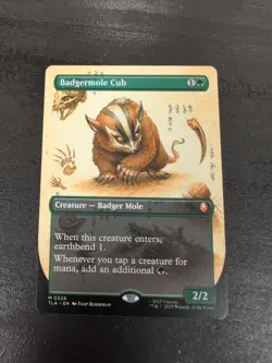 Badgermole Cub Borderless Variant MTG - The Last Airbender NM/M Free Shipping - Image 1