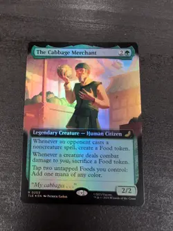 The Cabbage Merchant Extended Art Foil ATLA Magic The Gathering Mint - Image 1