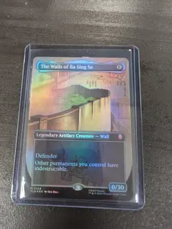 MTG - TLA - #329 The Walls of Ba Sing Se Borderless Foil Near Mint Pack Fresh - Image 1