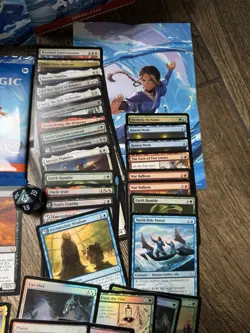 MTG PreRelease Kit Katara BLUE Avatar Last Airbender Badgermole Cub Include READ - Image 4