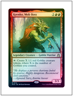 1x Krenko, Mob Boss, Foil, Magic the Gathering, MTG NM - Image 1