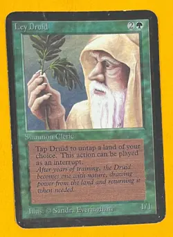 MTG LEY DRUID Alpha (OldManMTG 008-378) - Image 1