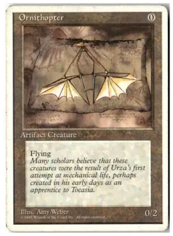 MTG Ornithopter - Fourth Edition Heavily Played English Playset (x4) - Image 3