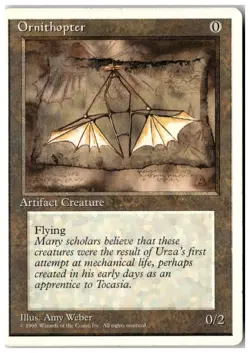 MTG Ornithopter - Fourth Edition Heavily Played English Playset (x4) - Image 5