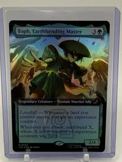 Toph, Earthbending Master (Extended Art Foil) Mythic MTG Avatar Eternal - Image 1