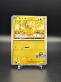 Full Set 2025 POKEMON SVP EN PROMO ILLUSTRATION CONTEST 2024 PIKACHU - Image 4