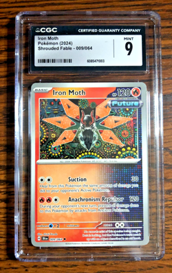 Iron Moth Regular Uncommon #009 - CGC MINT 9 - 2024 Shrouded Fable - Pokemon TCG - Image 1