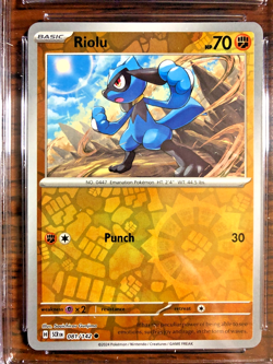 Riolu Reverse Holo Common #081 - CGC MINT 9 - 2024 Stellar Crown - Pokemon TCG - Image 2