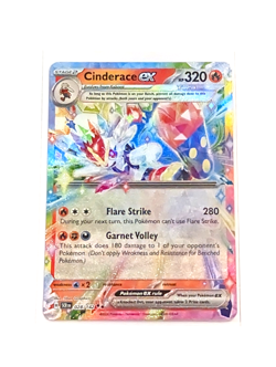 Cinderace ex 28/142 Double Rare Tera Holo Stellar Crown POKEMON TCG SCR ENGLISH - Image 1