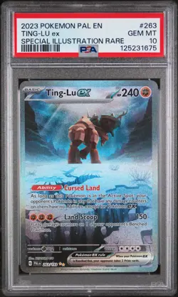 2023 POKEMON PAL EN-PALDEA EVOLVED SPECIAL ILLUSTRATION RARE TING-LU EX PSA 10 - Image 1