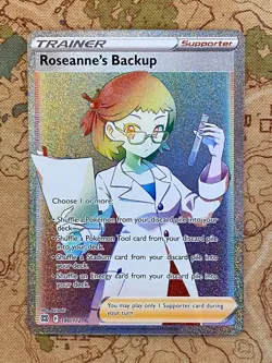 Pokemon Card TCG - Roseanne's Backup 180/172 Secret Rare Brilliant Stars NM - Image 1