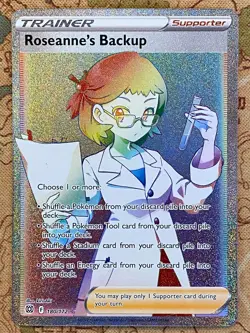 Pokemon Card TCG - Roseanne's Backup 180/172 Secret Rare Brilliant Stars NM - Image 2