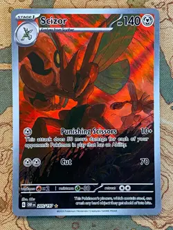 Pokemon Card TCG - Scizor 205/197 Illustration Rare Obsidian Flames Near Mint - Image 2