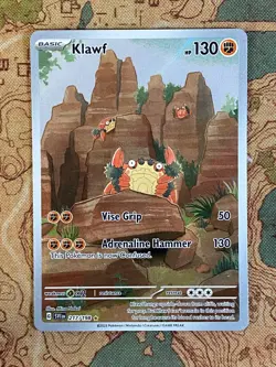Pokemon Card TCG - Klawf 217/198 Illustration Rare Scarlet & Violet Near Mint - Image 1