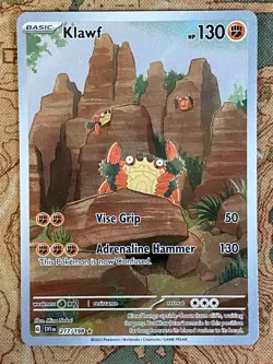 Pokemon Card TCG - Klawf 217/198 Illustration Rare Scarlet & Violet Near Mint - Image 2