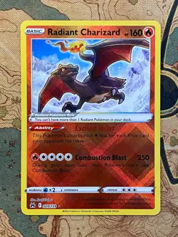 Pokemon Card TCG - Radiant Charizard 020/159 Radiant Rare Crown Zenith Near Mint - Image 1