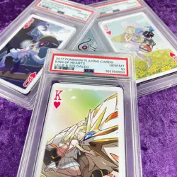 Lot 3 PSA 10 2017 Lillie Playing Card J Q K Set Pokemon Cards Japanese Cosmog - Image 1