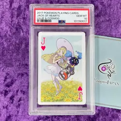 Lot 3 PSA 10 2017 Lillie Playing Card J Q K Set Pokemon Cards Japanese Cosmog - Image 2
