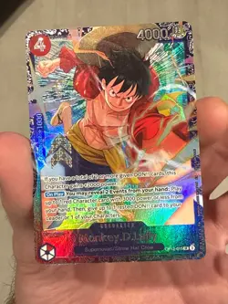 Monkey D Luffy OP12-015 Treasure Cup TOP 64 Prize One Piece Card English - Image 4