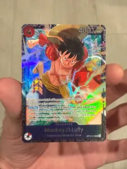 Monkey D Luffy OP12-015 Treasure Cup TOP 64 Prize One Piece Card English - Image 5