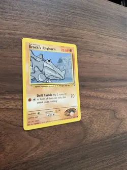 BROCK’S RHYHORN - Gym Heroes Set - 70/132 - Common - Pokemon Card - NM - Image 2