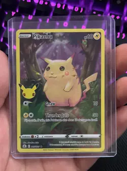 Pokemon TCG Celebrations Pikachu Holo Card 005/025 25th Anniversary - Image 1