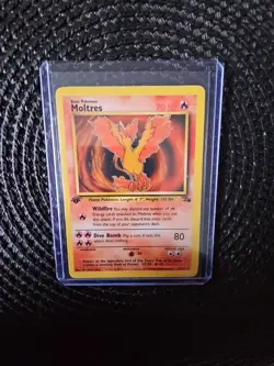 1999 Pokemon TCG Moltres Fossil Card 27/62 Unlimited Rare First Edition Non Holo - Image 3