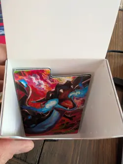 Pokemon Phantasmal Flames Mega Charizard X UPC Coin, Card Sleeves & Deck Box - Image 3