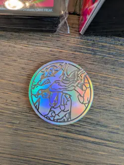 Pokemon Phantasmal Flames Mega Charizard X UPC Coin, Card Sleeves & Deck Box - Image 5